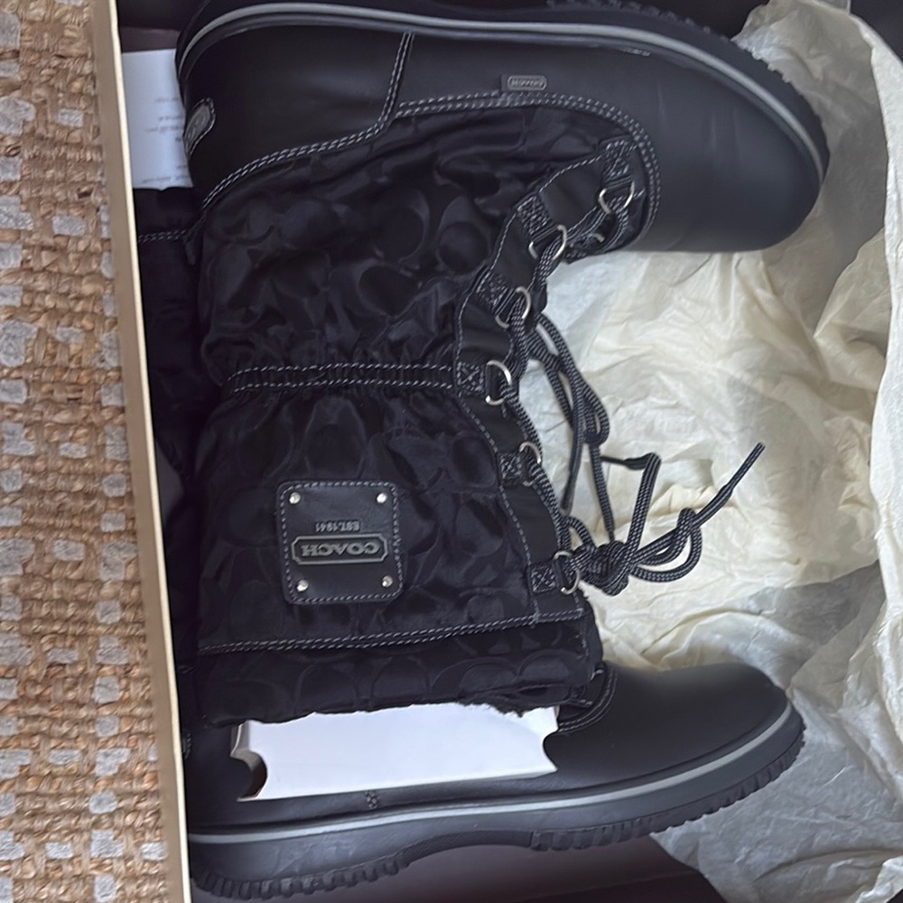 Coach Black Winter Boots